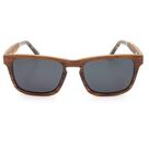 Óculos de sol Aluna Wooden Shades HD Polarized Lens Redwood