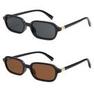 Óculos de Sol Appassal Retro Retangulares para Mulheres - Preto/Cinza
