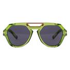 Óculos de sol avalanche e02 crystal green matte gold