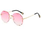 Óculos De Sol Aviador Feminino Degradê Ondulado Uv400