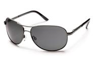 Óculos de Sol Aviador Suncloud Optics (Metal Grafite com Lente Polarizada Cinza), Tamanho Único