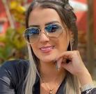 Óculos de Sol Aviador Unissex Dourado Lente Azul Degradê CR-39 UV400 Óculos de Sol Aviador Unissex Dourado Lente Azul Degradê CR-39 UV400