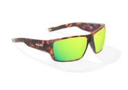Óculos de sol Bajío Vega Polarizados Marrom Tortoise Green Lens