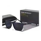 Óculos De Sol Barcur Uv400 Polarizado Original Preto Bc2139