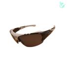 Óculos de sol branco com lente cinza UV400 polarizado