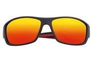 Óculos de sol Breed Aquarius polarizados preto/vermelho-amarelo