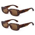 Óculos de sol BUTABY Retangle Retro Style UV400 para mulheres
