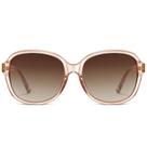 Óculos de sol CARFIA Large Curved Acetate Pink Polarizados para Mulheres