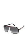 Óculos de sol Carrera Modern Standard 1058/s Preto Vermelho 63mm Óculos de sol Carrera Modern Standard 1058/s Preto Vermelho 63mm