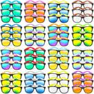 Óculos de sol Cawiew Neon Plastic UV400 Protection, pacote com 48 Óculos de sol Cawiew Neon Plastic UV400 Protection, pacote com 48