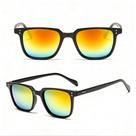 Óculos De Sol Clássico Retrô Unissex Uv400 Praia Desenho:QuadradoCor:Orange Soul Óculos De Sol Clássico Retrô Unissex Uv400 Praia Desenho:QuadradoCor:Orange Soul