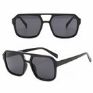 Óculos De Sol Clássico Unissex Uv400 Moda/praia Desenho:QuadradoCor:Preto