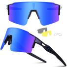 Óculos de sol de ciclismo Ukoly com 3 lentes intercambiáveis Óculos de sol de ciclismo Ukoly com 3 lentes intercambiáveis