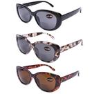 Óculos de sol de leitura bifocal DooVic Cat Eye Frame UV400 2.50
