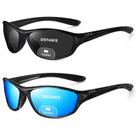 Óculos de sol de leitura bifocal LKEYE LK6092 UV400 cinza/azul +2,5D