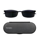 Óculos de sol de leitura ThinOptics retangulares pretos 60mm 2.5x Óculos de sol de leitura ThinOptics retangulares pretos 60mm 2.5x