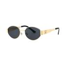 Óculos De Sol De Luxo Unissex Em Metal, Designer, Moda UV400, Estilo Oval, Óculos Elegantes Para