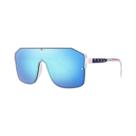 Óculos De Sol De Pesca Unissex De Tamanho Grande Com Proteção UV, Lentes Com Rebites, Estilo Casual,