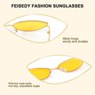 Óculos de sol designer retro pequenas pétalas forma arc te