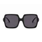 Óculos de sol Dollger Oversized Square 100% de proteção UV pretos