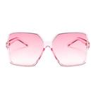 Óculos de sol Dollger Oversized Square 100% proteção UV rosa