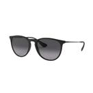 Óculos de Sol Erika Preto/Preto Clássico Lentes Proteção UV