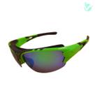 Óculos de sol espelhado verde UV400 polarizado