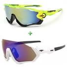 Óculos de Sol Esportivo Espelhado Mtb Speed Kit 2 Unidades Óculos de Sol Esportivo Espelhado Mtb Speed Kit 2 Unidades