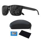 Óculos De Sol Esportivo Quadrado Masculino Feminino Proteção UV400 Polarizado Preto W2431