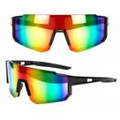 Óculos De Sol Esportivo Uv400 Ciclismo Corrida Pesca Cor da lente:AzulCor da armação:Preto