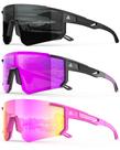 Óculos de sol esportivos QALLY Polarized UV400 Protection Unissex