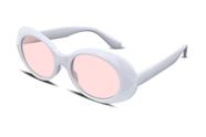 Óculos de sol FEISEDY Clout Goggles B2253 brancos para mulheres e homens