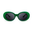 Óculos de sol FEISEDY Clout Goggles B2253 Retro Oval Verde