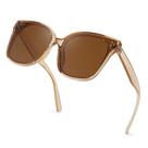 Óculos de sol FEISEDY Retro Square Polarizados Oversized B2600