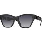 Óculos de Sol Feminino Formato Gatinho Preto Polarizado Proteção UV400 Village Heaven 6196