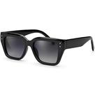 Óculos de Sol Feminino Formato Quadrado Cor Preto Lente Com Proteção UV400 Filtro Polarizado Visão Confortável Casual Tendência Village Heaven 6160