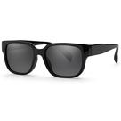 Óculos de Sol Feminino Lente Confortável Polarizado Proteção UV400 Armação Preto Brilhante Uso Casual Dia a Dia Dirigir Village Heaven 2820