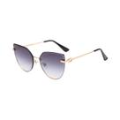 Óculos de Sol Feminino Olho de Gato Vintage - Sem Aro, Gradiente UV400 Óculos de Sol Feminino Olho de Gato Vintage - Sem Aro, Gradiente UV400