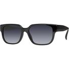 Óculos de Sol Feminino Preto Escuro Formato Quadrado Bordas Redondas Lente Polarizada Com Proteção UV400 Visão Confortável Modelo Tendência VH2820