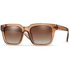 Óculos de Sol Feminino Quadrado Grande Marrom Transparente Polarizado UV400 Village Heaven 2876 Óculos de Sol Feminino Quadrado Grande Marrom Transparente Polarizado UV400 Village Heaven 2876
