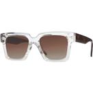 Óculos de Sol Feminino Quadrado Lente Marrom Armação Transparente Polarizado Proteção UV400 Village Heaven 6317 Óculos de Sol Feminino Quadrado Lente Marrom Armação Transparente Polarizado Proteção UV400 Village Heaven 6317