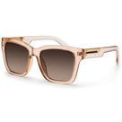 Óculos De Sol Feminino Quadrado Lente Marrom Polarizado 6163