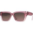 Óculos De Sol Feminino Quadrado Rosa Marrom Polarizado 6160