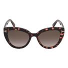 Óculos de Sol Feminino Tom Ford 845 Acetato Redondo