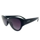 Óculos de Sol Feminino Triton Cat Eye Armação Acetato Lentes Fumê UV400 Detalhe Exclusivo