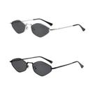 Óculos De Sol Femininos Com Armação De Metal UV400 Para Caminhada, Hexágono, Punk, Armação Pequena,