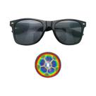 Óculos De Sol Femininos Com Efeito Prisma 3D Arco-Íris, Lentes Retangulares Para Festivais E Raves,
