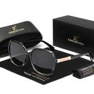 Óculos De Sol Femininos De Armação Grande Polarizados KINGSEVEN Anti-UV400 Estilo Borboleta Para