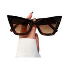 Óculos De Sol Femininos Oversized Estilo Gato Vintage Com Gradiente UV400, Óculos De Designer