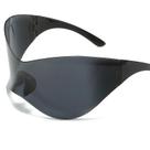 Óculos De Sol Femininos Oversized Sem Armação Estilo Y2K Punk, Óculos De Ciclismo Futuristas